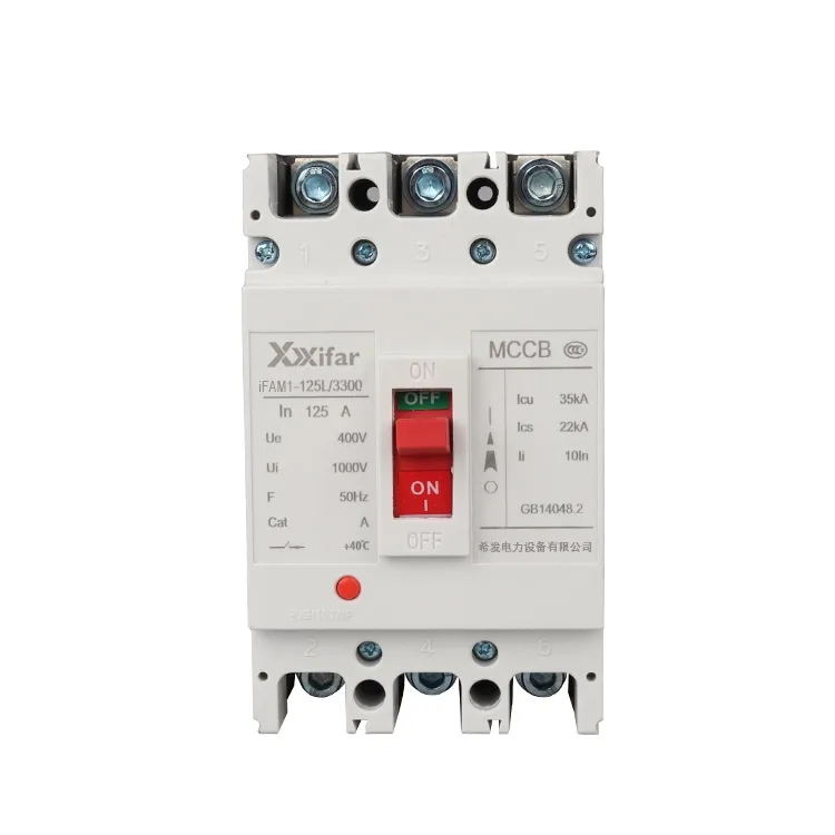 مدار شکن 400 ولتی 3p 100a Mccb Molded Case