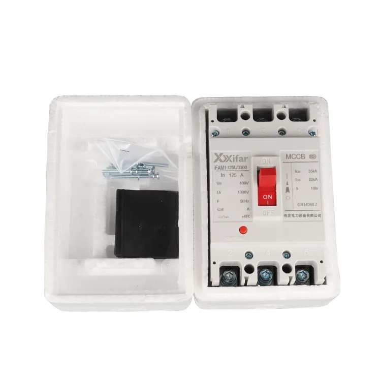 مدار شکن 400 ولتی 3p 100a Mccb Molded Case